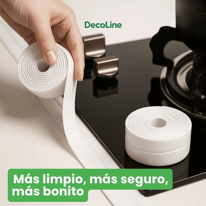 DecoLine™ Cinta Selladora Impermeable para Baño y Cocina Pack x2 12M