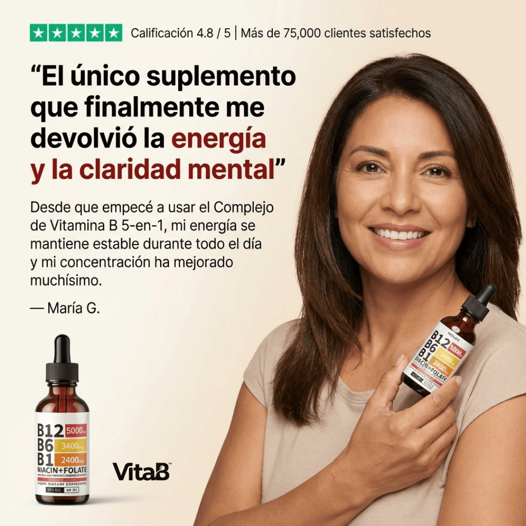 VitaB™ Complejo B Triple Acción Máxima Energía y Enfoque