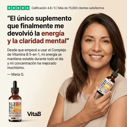 VitaB™ Complejo B Triple Acción Máxima Energía y Enfoque