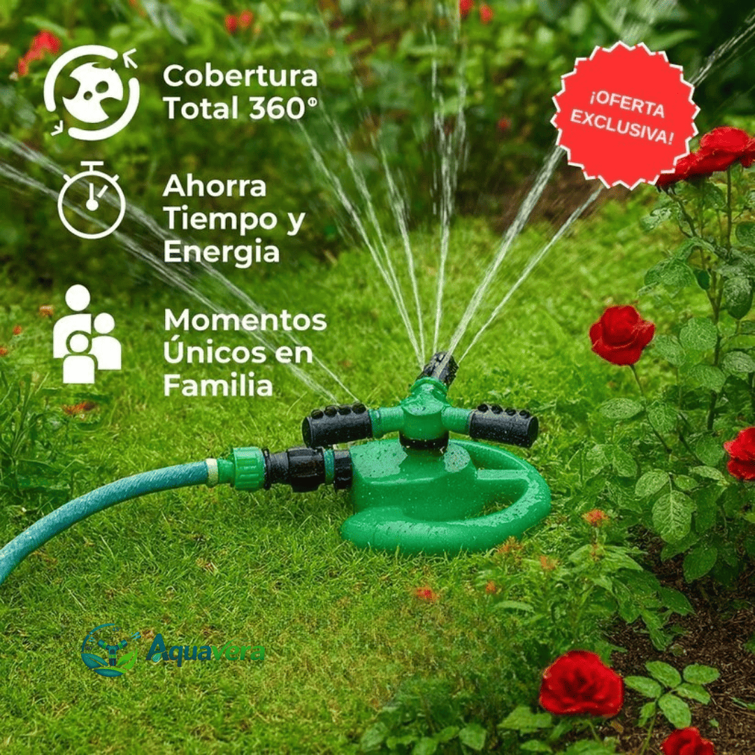 Aquavera™ Aspersor triple de Jardín Pack x2