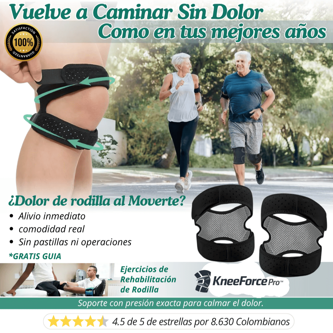 KneeForce Pro™ – Par de Menisqueras Doble Ajustable de Alta Compresión