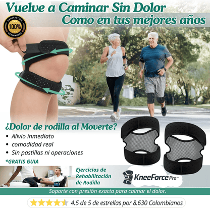 KneeForce Pro™ – Par de Menisqueras Doble Ajustable de Alta Compresión