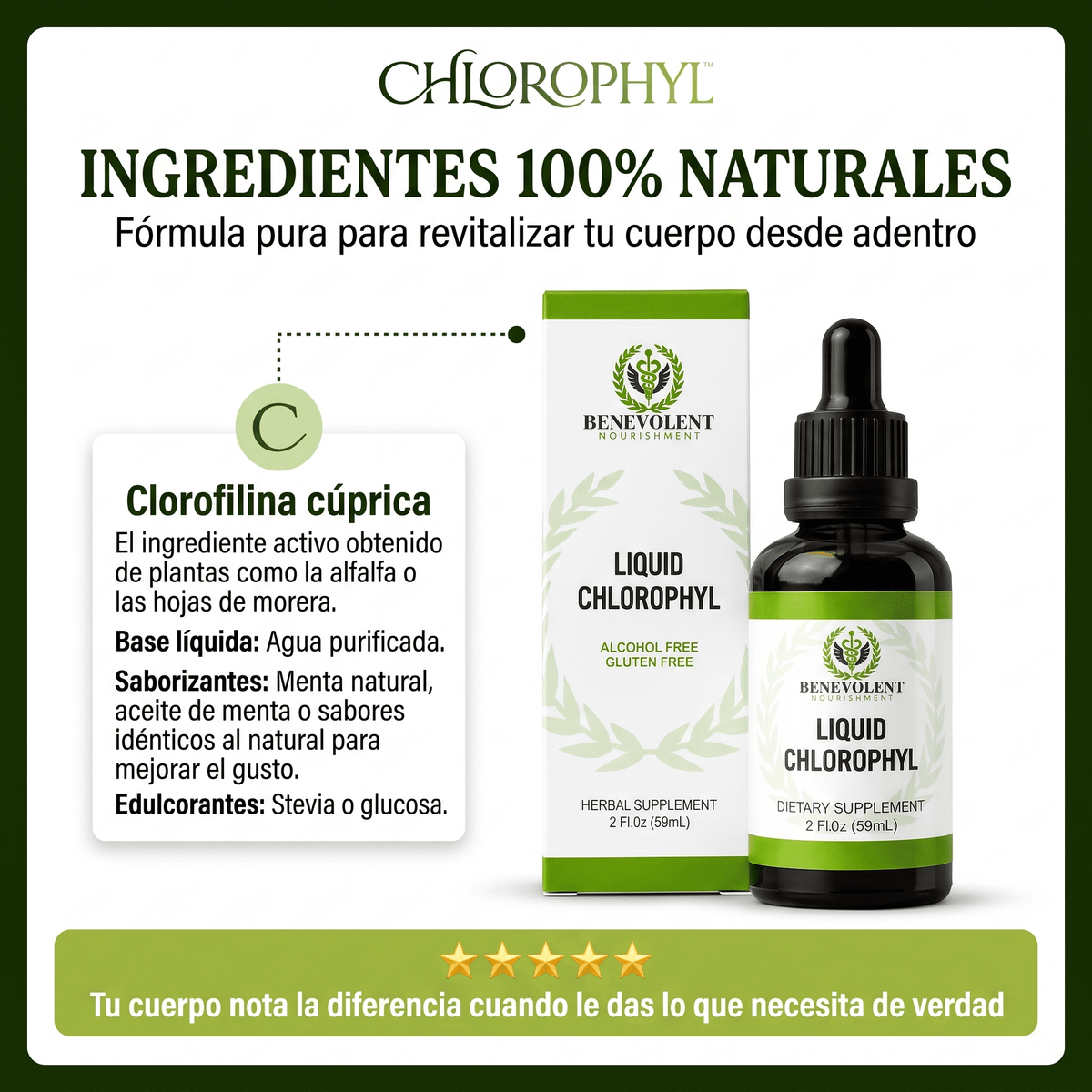 CHLOROPHYL™ Clorofila Líquida Concentrada – Suplemento Natural 2x1