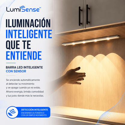 LumiSense™ Barra LED Inteligente con Sensor de Movimiento 50 cm