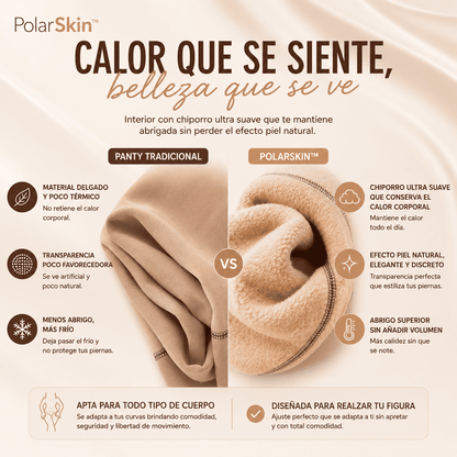 PolarSkin™ Panty Calza Térmica Efecto Piel con Chiporro Unitalla