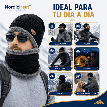 NordicHeat™ Gorro con Bufanda Térmica Unisex para Invierno