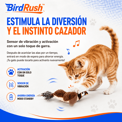 BirdRush™ Juguete Ave Interactiva Con Sonido Y Movimiento