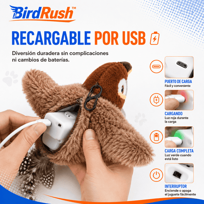 BirdRush™ Juguete Ave Interactiva Con Sonido Y Movimiento
