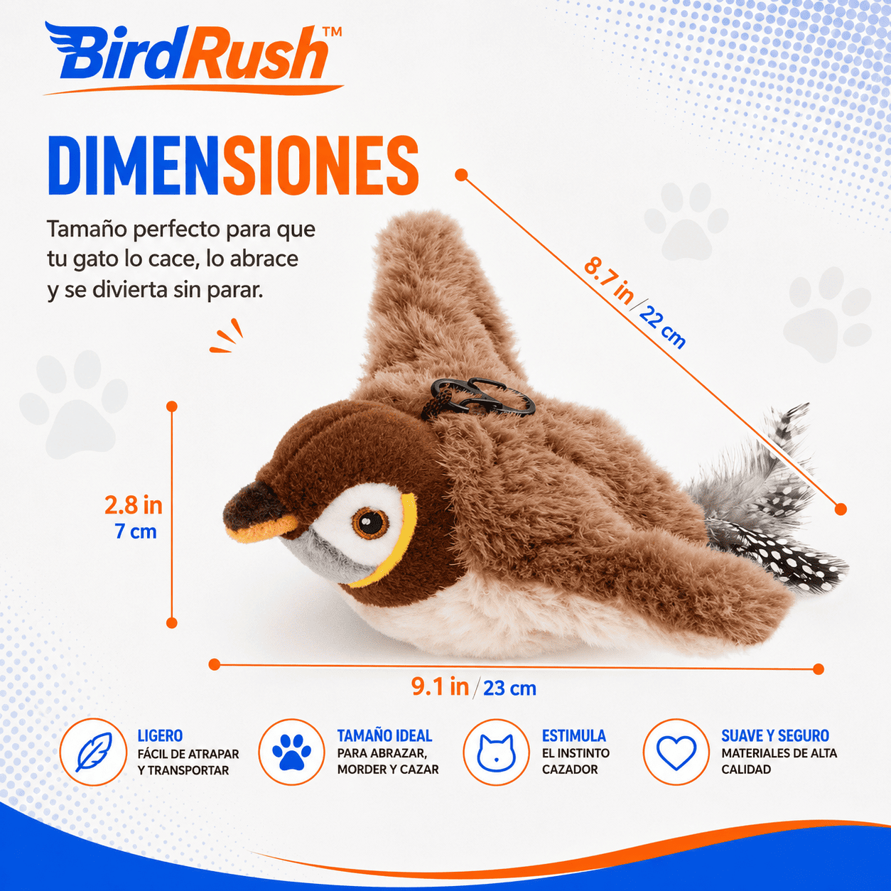 BirdRush™ Juguete Ave Interactiva Con Sonido Y Movimiento