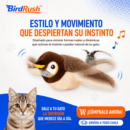 BirdRush™ Juguete Ave Interactiva Con Sonido Y Movimiento