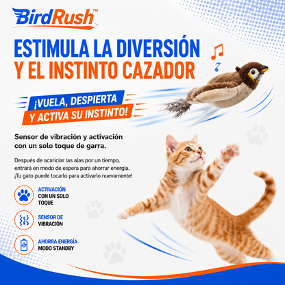 BirdRush™ Juguete Ave Interactiva Con Sonido Y Movimiento