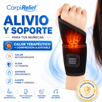 CarpiRelief™ Muñequera Térmica de Alivio para Túnel Carpiano