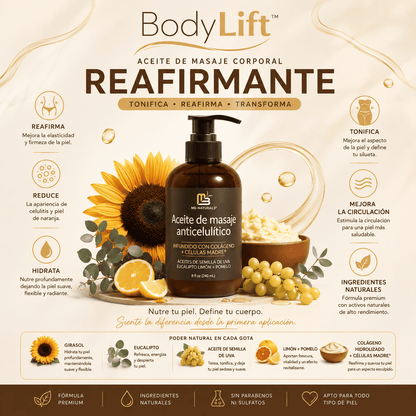 BodyLift™ Aceite Masaje Corporal Reafirmante Anticelulitis