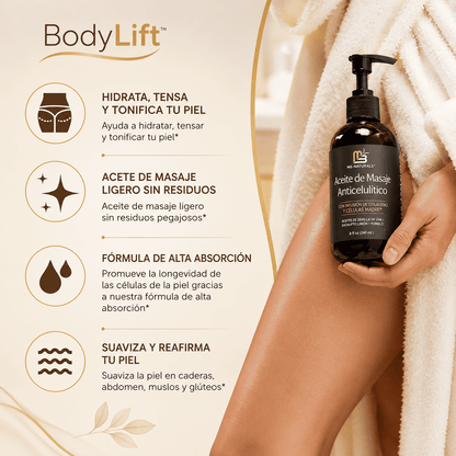 BodyLift™ Aceite Masaje Corporal Reafirmante Anticelulitis