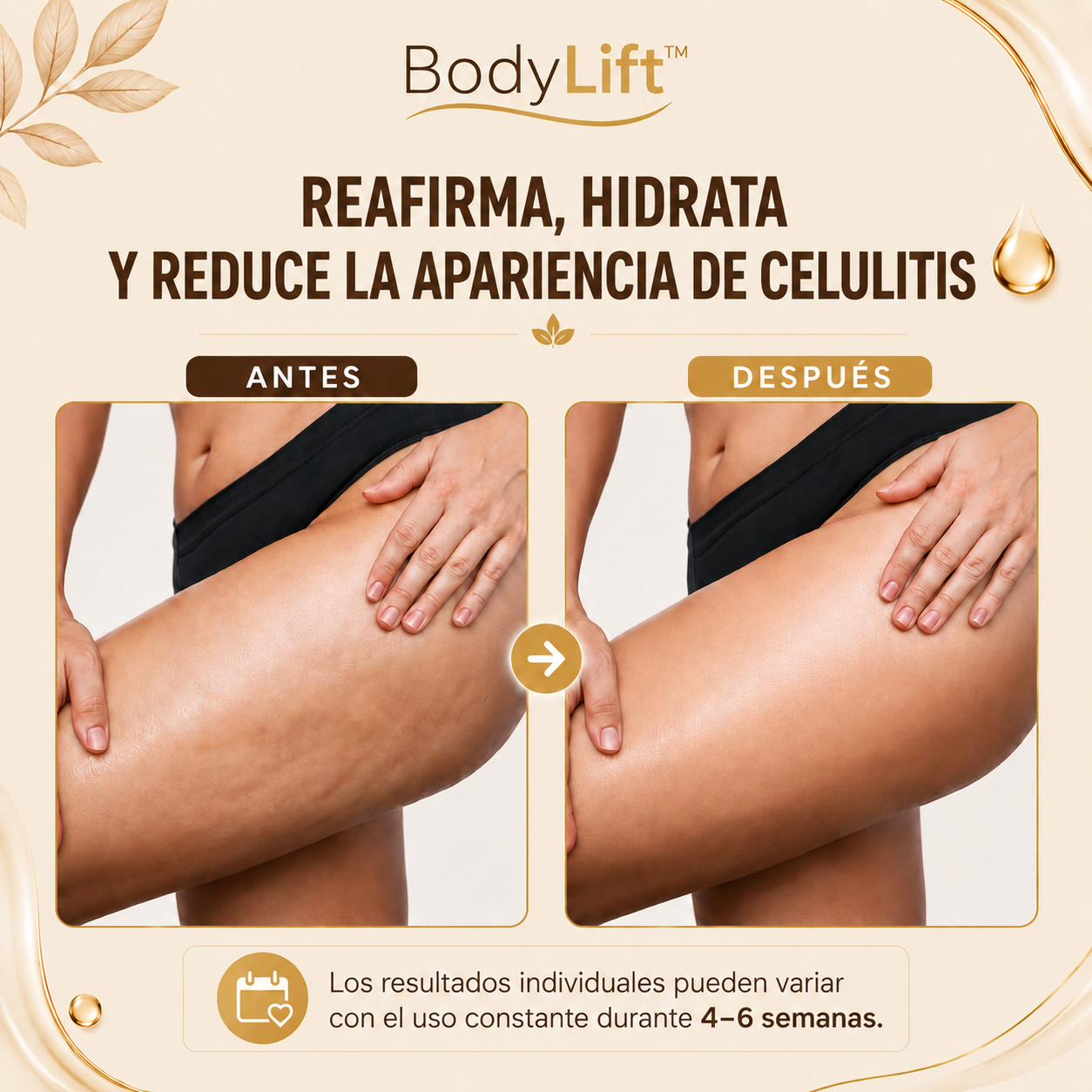 BodyLift™ Aceite Masaje Corporal Reafirmante Anticelulitis