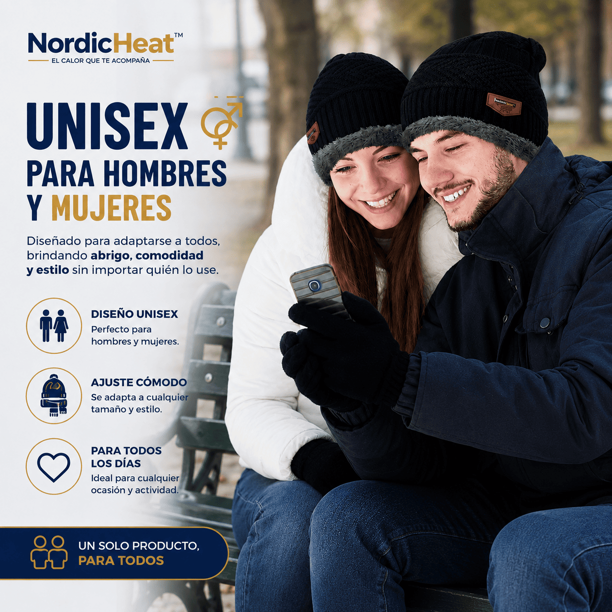 NordicHeat™ Pack Invierno: 2 Gorros + 2 Bufandas Térmicas Unisex
