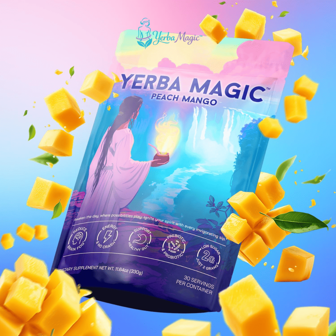 Yerba Magic™ Té de Melocotón y Mango Cuida tu Digestión y Realza tu Silueta