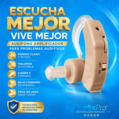 AudixPro™ Amplificador Auditivo Escucha Cada Momento con Claridad