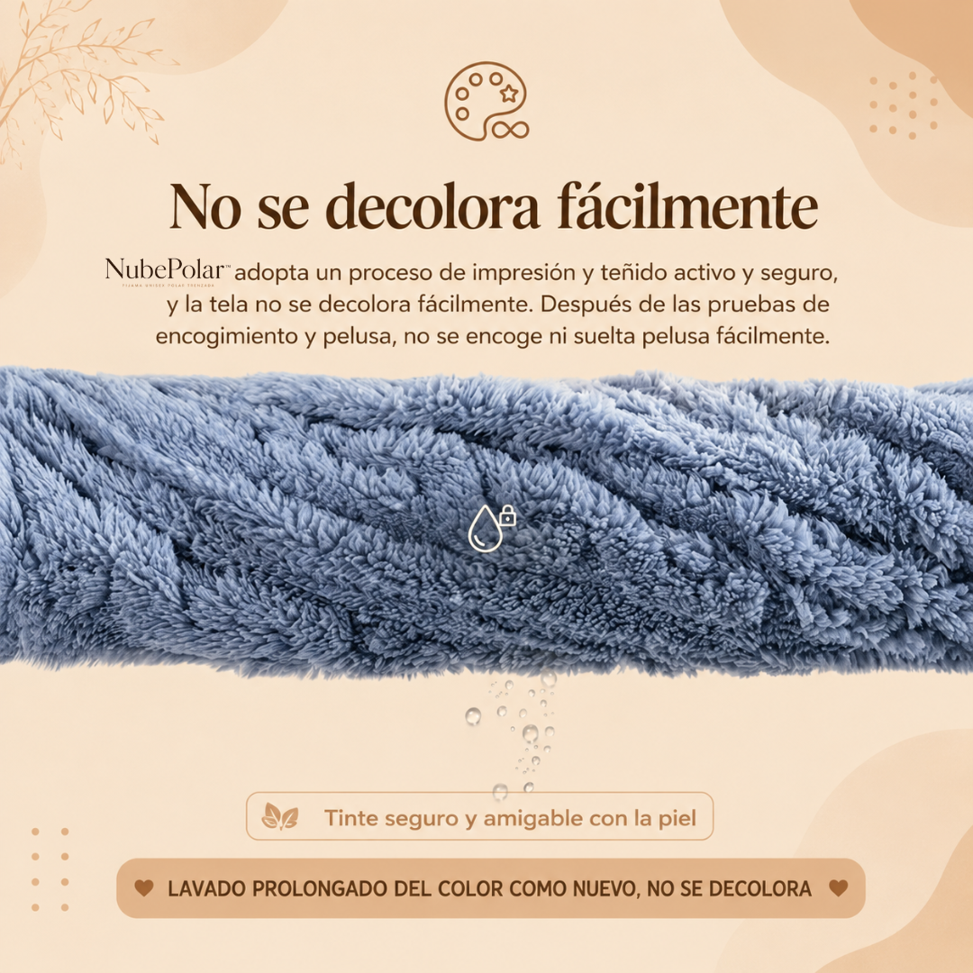 NubePolar™ Pack x2 Pijama Unisex de Polar trenzado