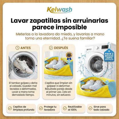 Kelwash™ Bolsa de Lavado para Zapatillas