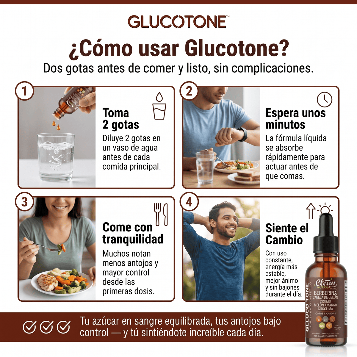 Glucotone™ Berberina en Gotas Apoya el Equilibrio de la Glucosa