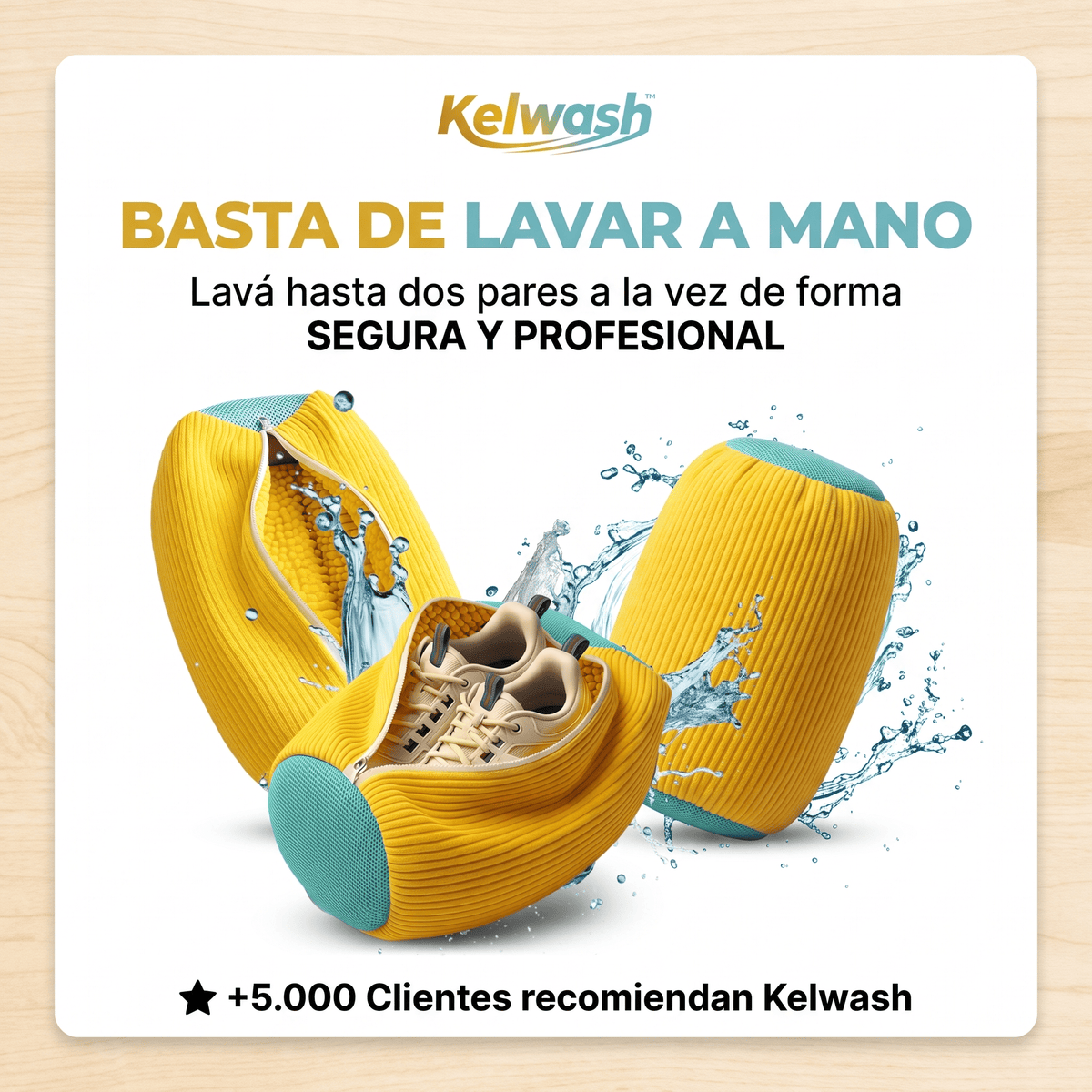 Kelwash™ Bolsa de Lavado para Zapatillas