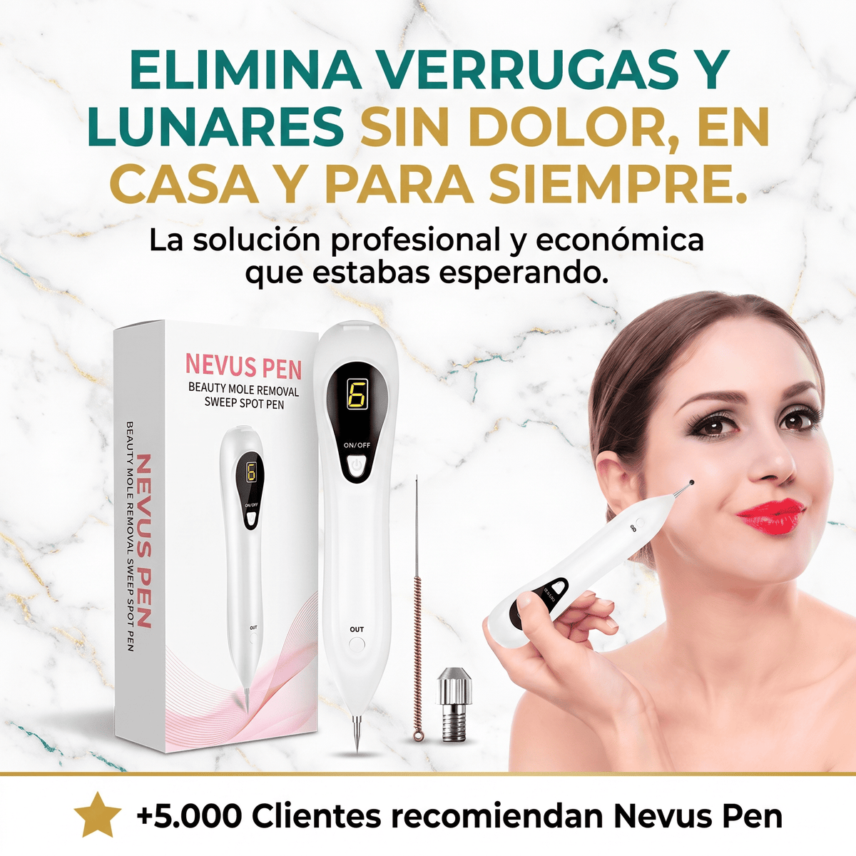 Nevus Pen™ Lapiz Cauterizador Elimina Verrugas y Lunares