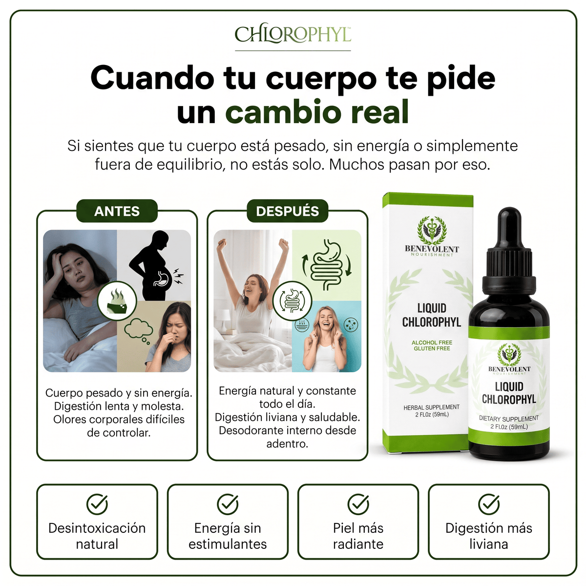 CHLOROPHYL™ Clorofila Líquida Concentrada – Suplemento Natural 2x1