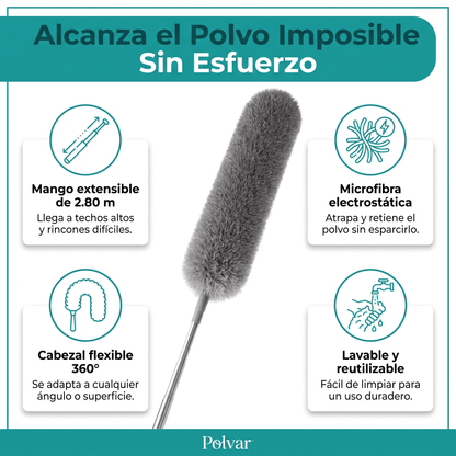 Polvar™ Plumero Extensible Multiuso 2x1