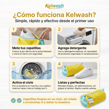 Kelwash™ Bolsa de Lavado para Zapatillas