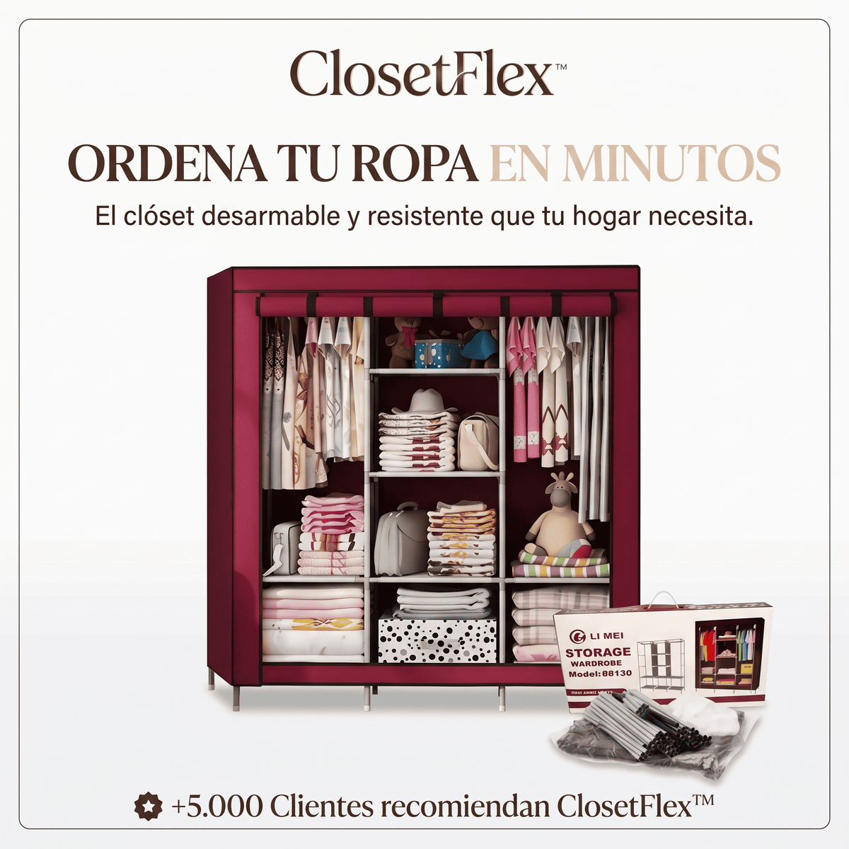 ClosetFlex™ Closet Armable Multiuso