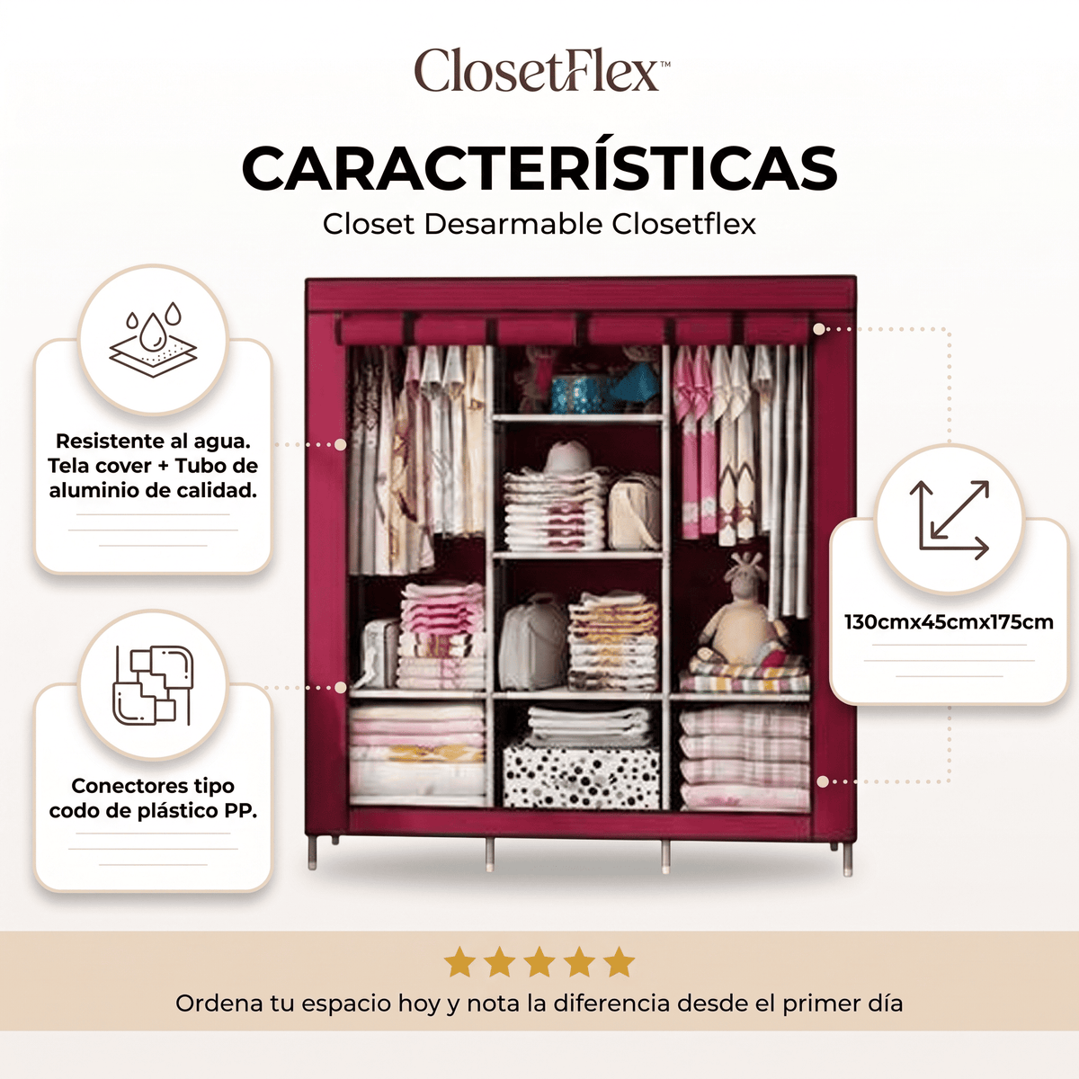 ClosetFlex™ Closet Armable Multiuso