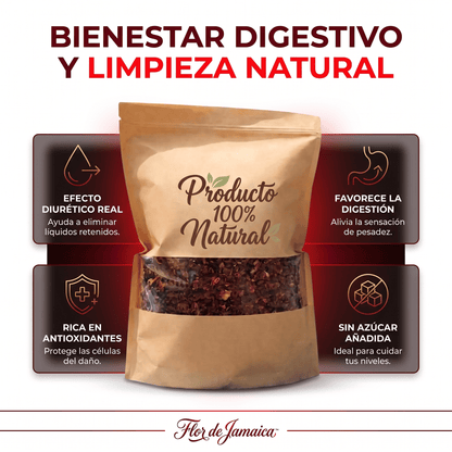 Flor de Jamaica™ Infusión Detox Premium (Hibiscus) 250g