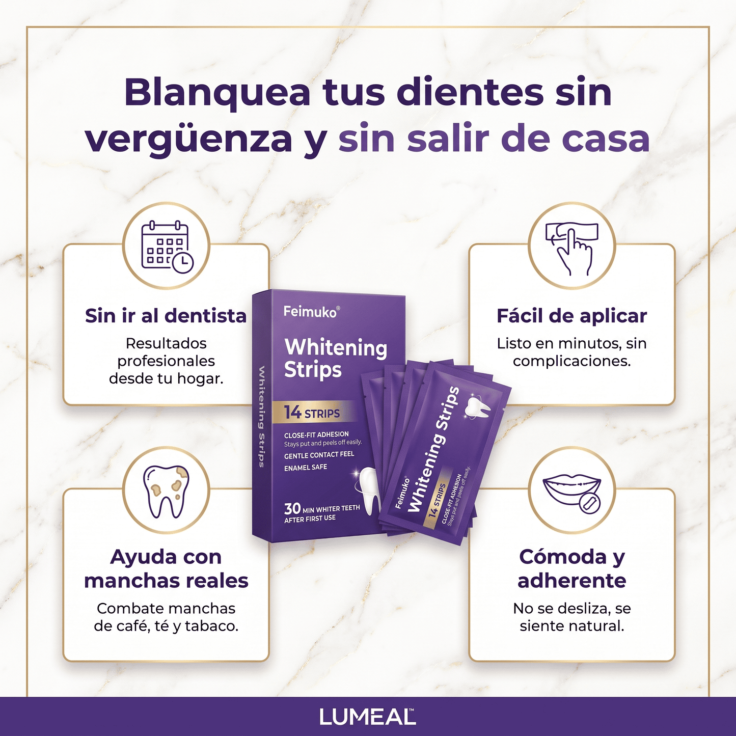 Lumeal™ Tiras blanqueadoras dentales