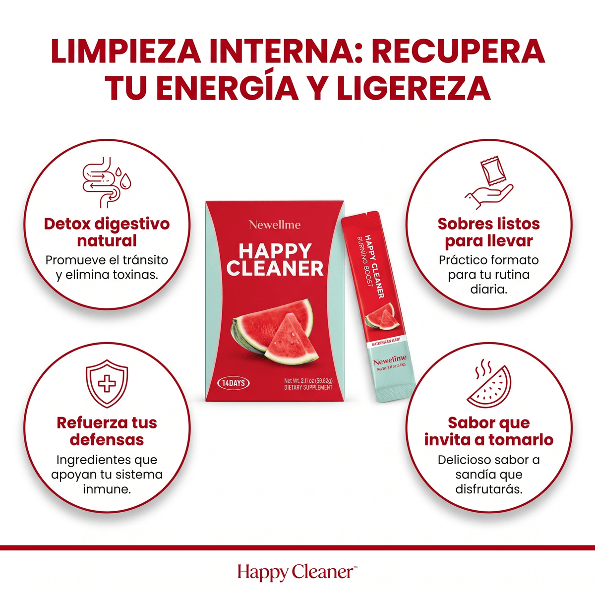 Happy Cleaner™ Salud Intestinal y Bienestar Digestivo