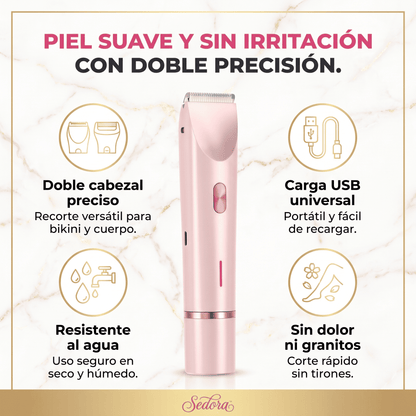 Sedora™ Depiladora femenina 2 en 1 Impermeable