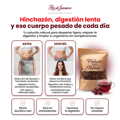 Flor de Jamaica™ Infusión Detox Premium (Hibiscus) 250g