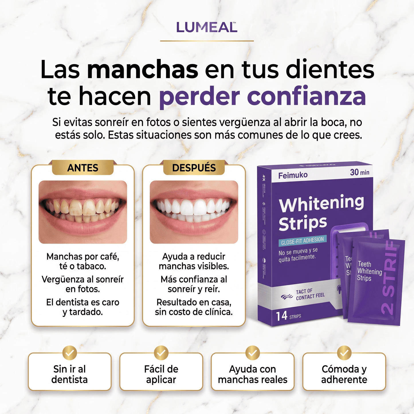 Lumeal™ Tiras blanqueadoras dentales