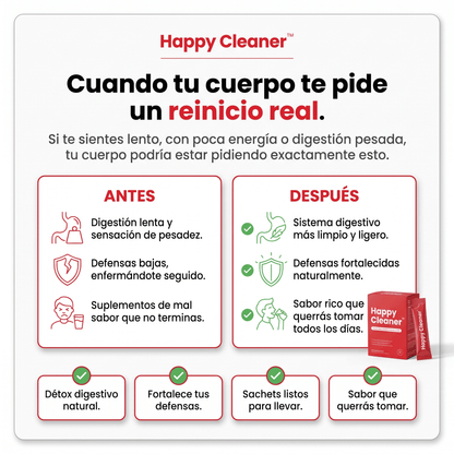 Happy Cleaner™ Salud Intestinal y Bienestar Digestivo