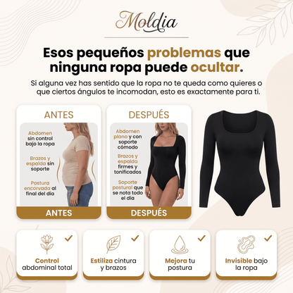 Moldia™ Faja Body Moldeador de Manga Larga