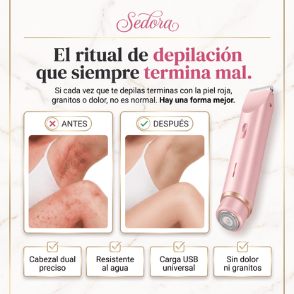 Sedora™ Depiladora femenina 2 en 1 Impermeable
