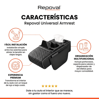 Repoval™ Apoyabrazos Universal para Auto