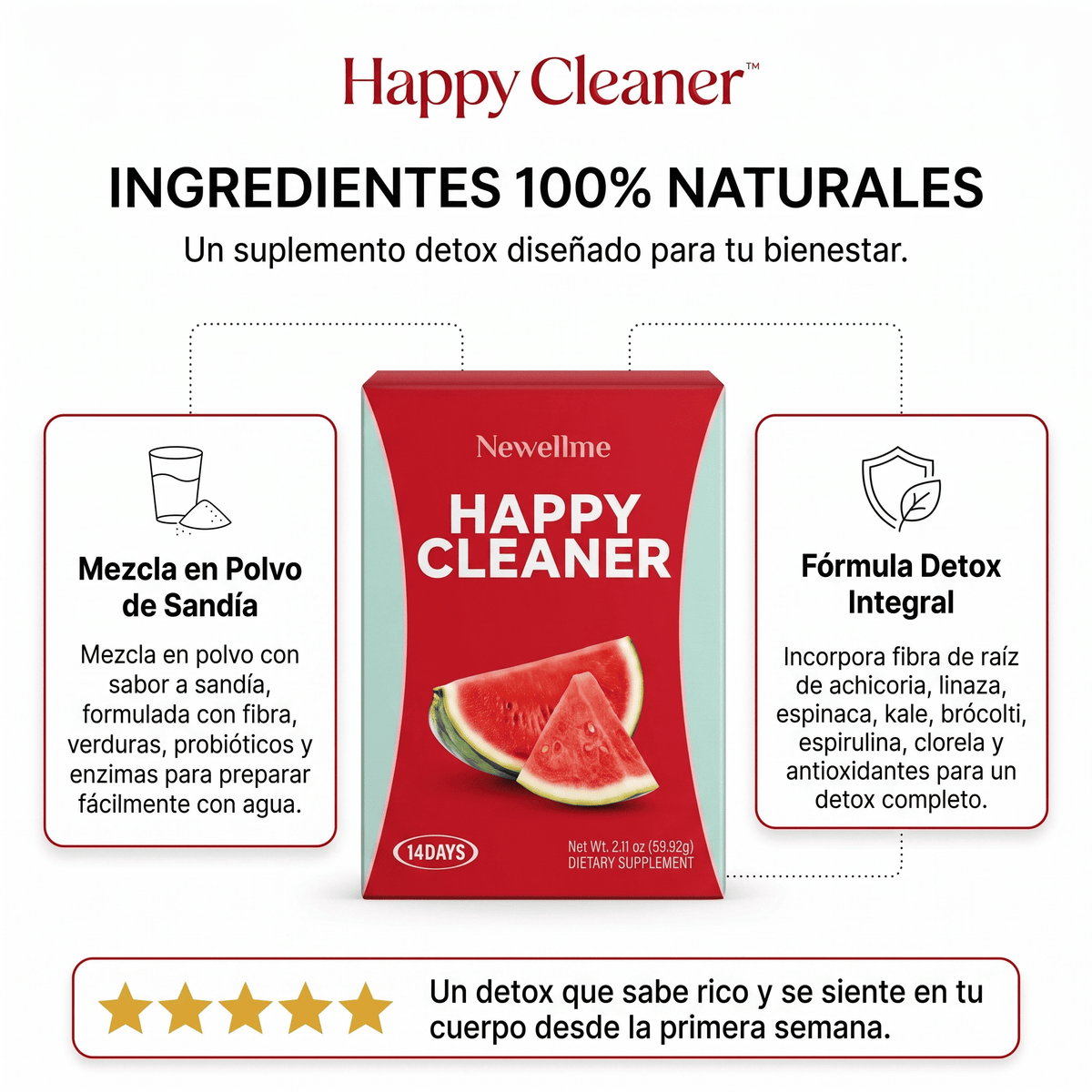 Happy Cleaner™ Salud Intestinal y Bienestar Digestivo