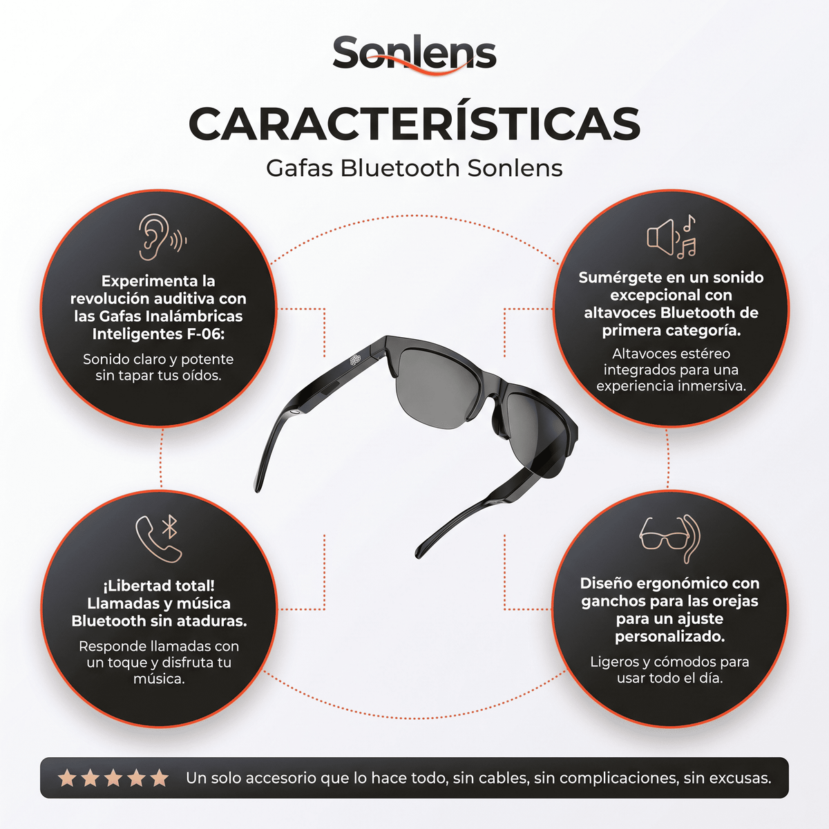 Sonlens™ Lentes Inteligentes Inalambricos Touch