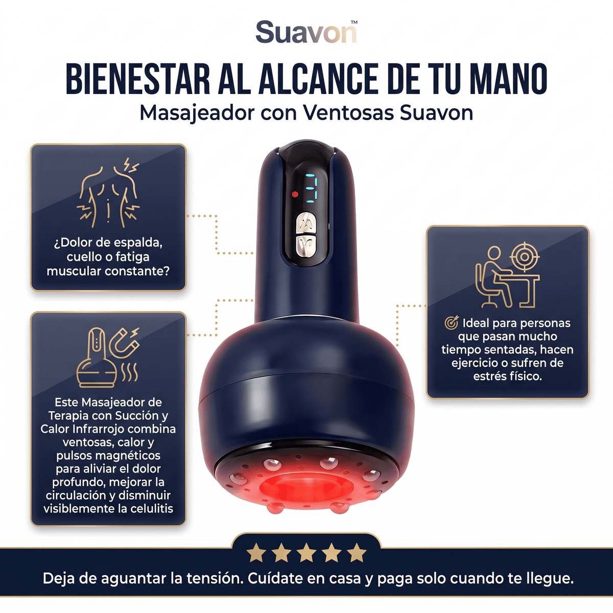 Suavon™ Masajeador de Terapia con Succión,Reductor Celulitis