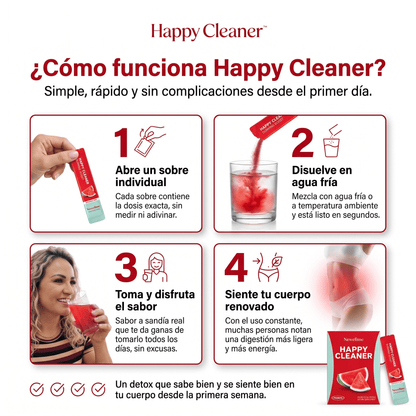 Happy Cleaner™ Salud Intestinal y Bienestar Digestivo
