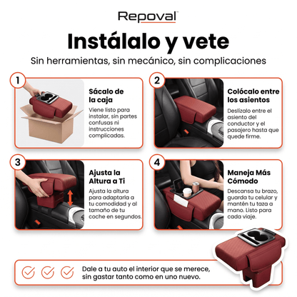 Repoval™ Apoyabrazos Universal para Auto