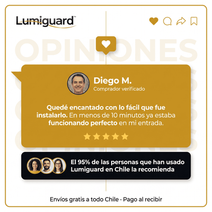 LumiGuard™ Pack x3 Focos Solares LED con Sensor de Movimiento