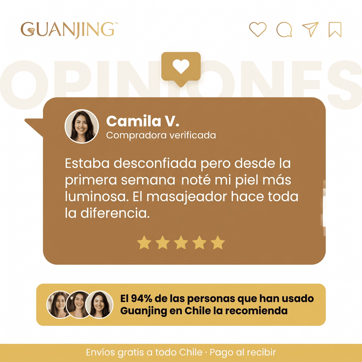 Guanjing™ Kit Masajeador y Serum Antiarrugas Aclarante Reafirmante