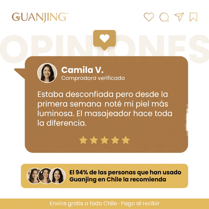 Guanjing™ Kit Masajeador y Serum Antiarrugas Aclarante Reafirmante